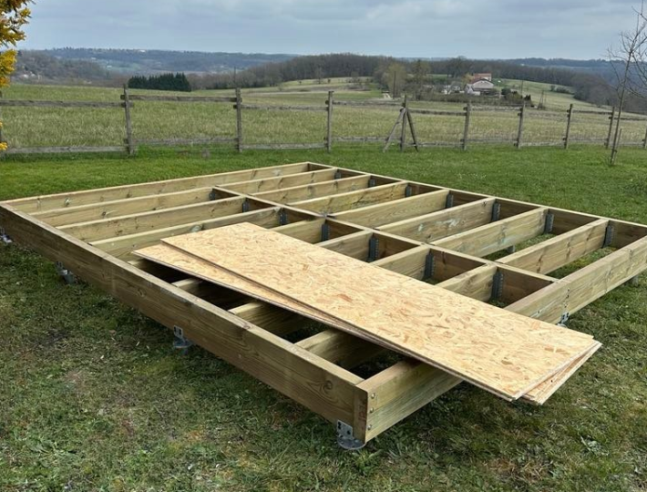 Photo: Abri de jardin ossature bois