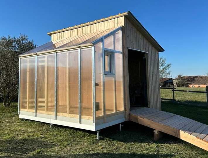 Photo: Abri de jardin ossature bois