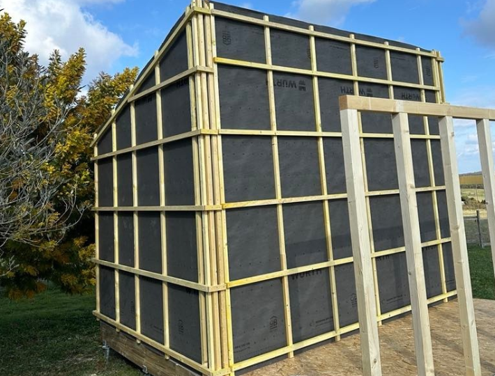 Photo: Abri de jardin ossature bois